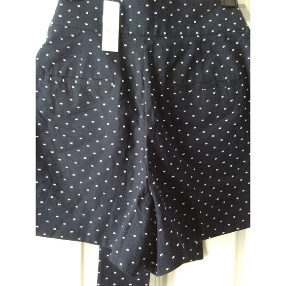 NWT, J. Crew, Size 8, Womens Shorts With Tie Belt. Style J0454. Deep Navy - Picture 5 of 7